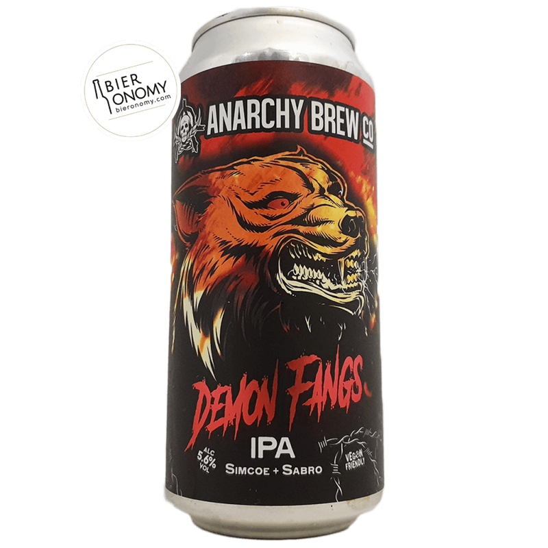Bière Demon Fangs IPA 44 cl Brasserie Anarchy Brew Co