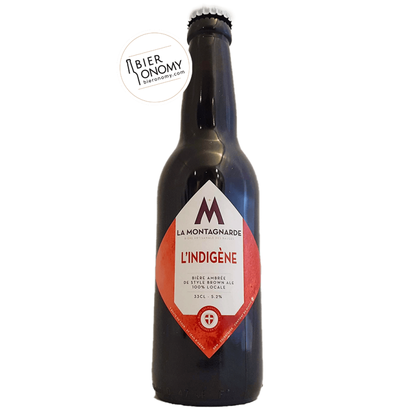 Bière L'Indigène Brown Ale 33 cl Micro Brasserie La Montagnarde