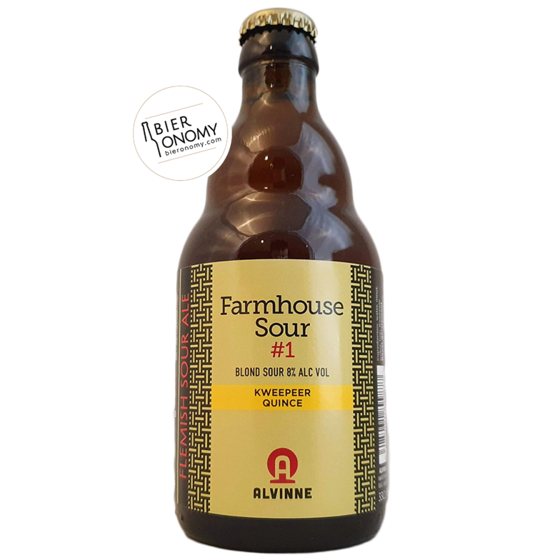 Bière Farmhouse Sour 1 Kweepeer Quince 33 cl Brasserie Alvinne