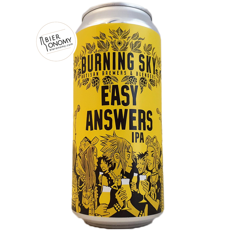 Bière Easy Answers IPA 44 cl Brasserie Burning Sky