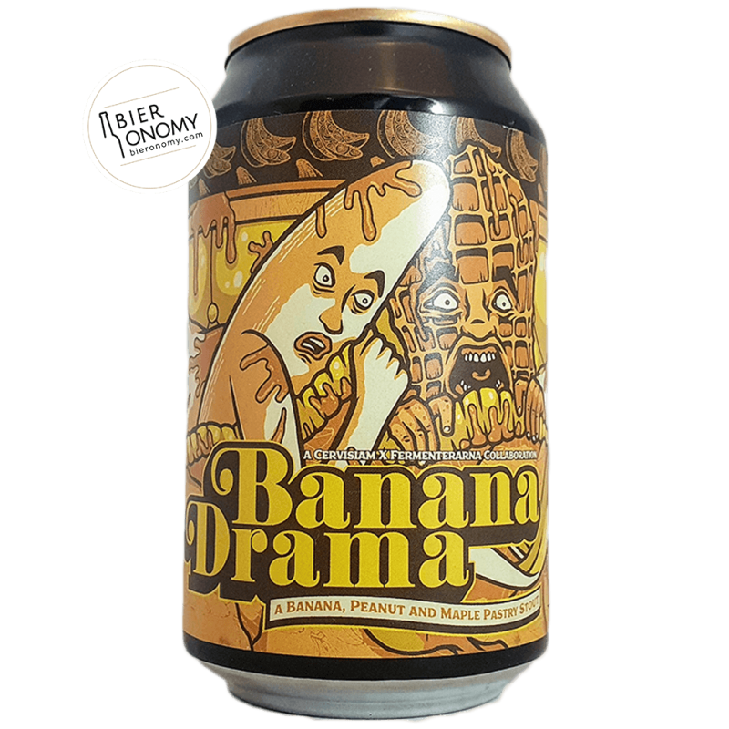 Bière Banana Drama Pastry Stout 33 cl Brasserie Cervisiam Brewery Fermenterarna