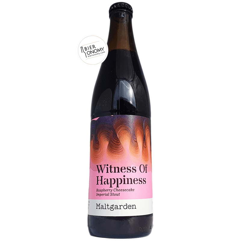Bière Witness of Happiness Imperial Stout 50 cl Brasserie Maltgarden