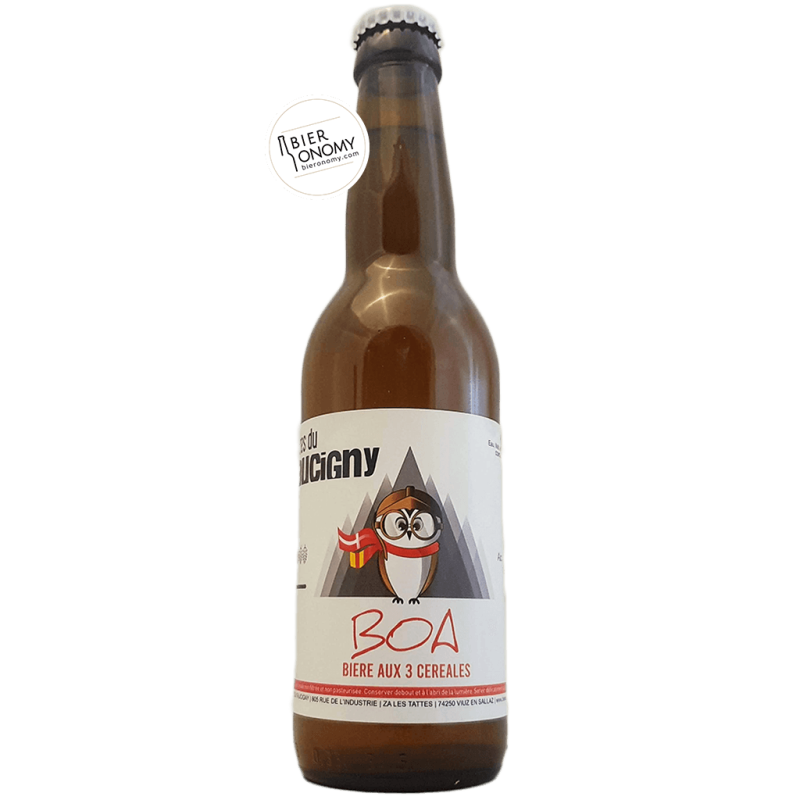Bière Boa Bière aux 3 céréales 33 cl Brasserie Faucigny
