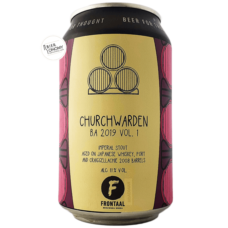 Bière Churchwarden BA 2019 VOL. 1 Imperial Stout 33 cl Brasserie Frontaal