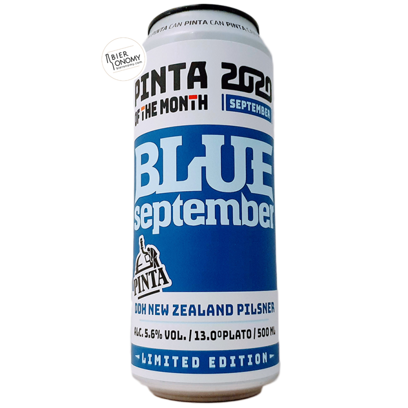 Bière Blue September DDH New Zealand Pilsner 50 cl Brasserie PINTA