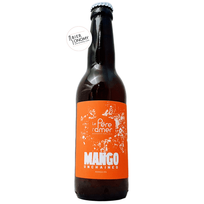 Bière Mango Unchained 2020 IPA 33 cl Brasserie Le Père L'Amer