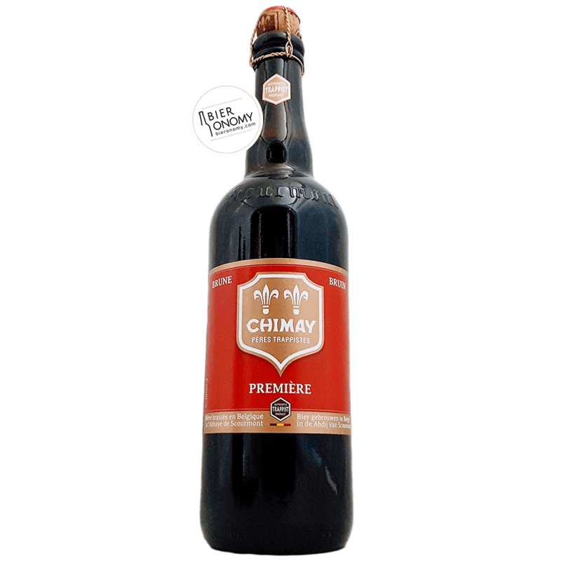 Bière Chimay Rouge Première Belgian Dubbel 75 cl Brasserie de l'Abbaye de Scourmont
