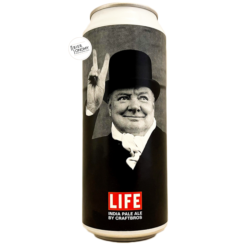 Bière LIFE IPA Winston Churchill New England 50 cl Brasserie Craftbros