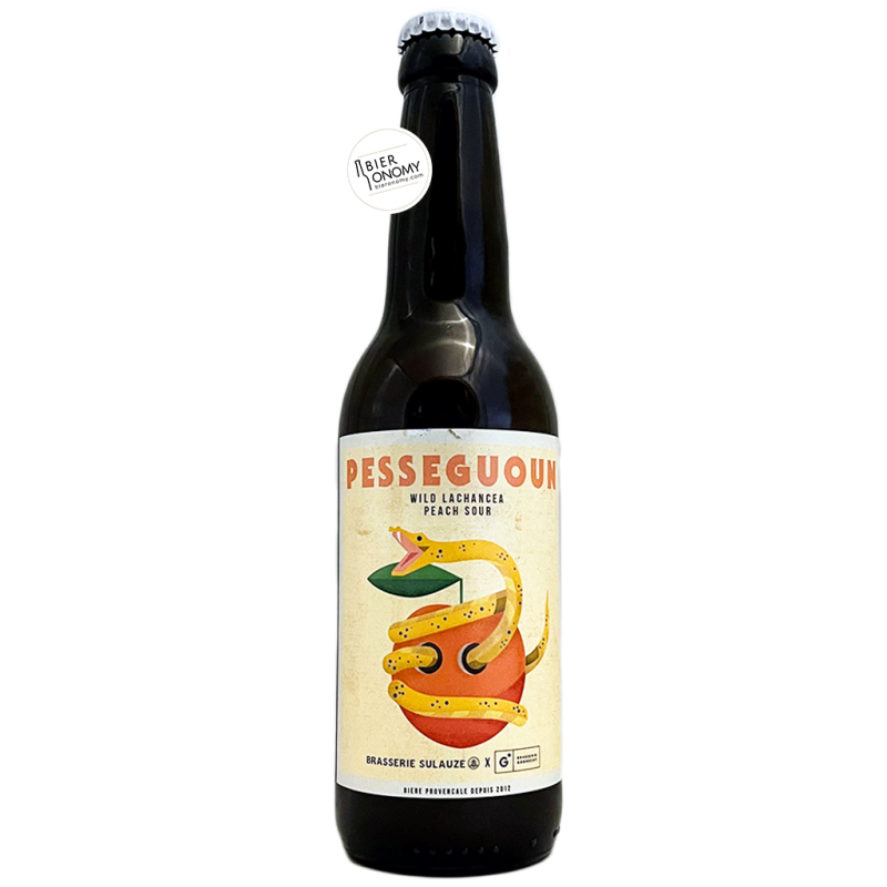 Bière Pesseguoun Wild Lachancea Peach Sour 33 cl Brasserie Sulauze Gobrecht