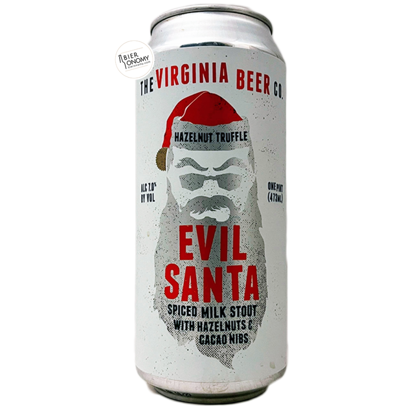 Bière Hazelnut Truffle Evil Santa Spiced Milk Stout 47,3 cl Brasserie The Virginia Beer Company