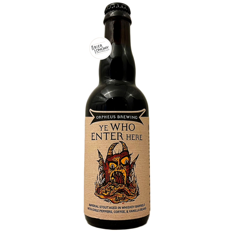 Bière Ye Who Enter Here 2020 Imperial Stout Whisky BA 37,5 cl Brasserie Orpheus