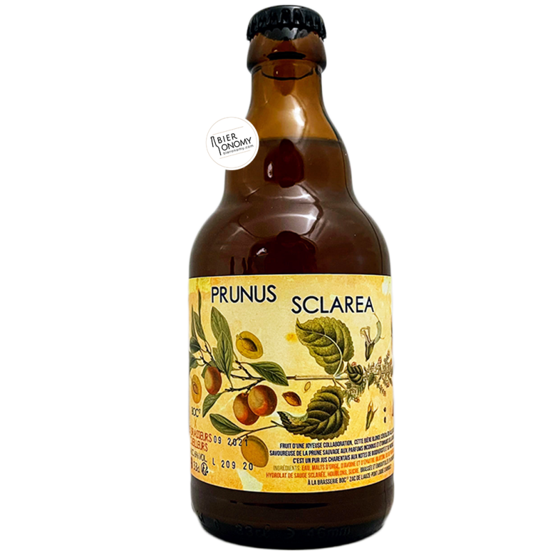 Bière Prunus Sclarea Saison 33 cl Brasseurs Cueilleurs x Boc 17