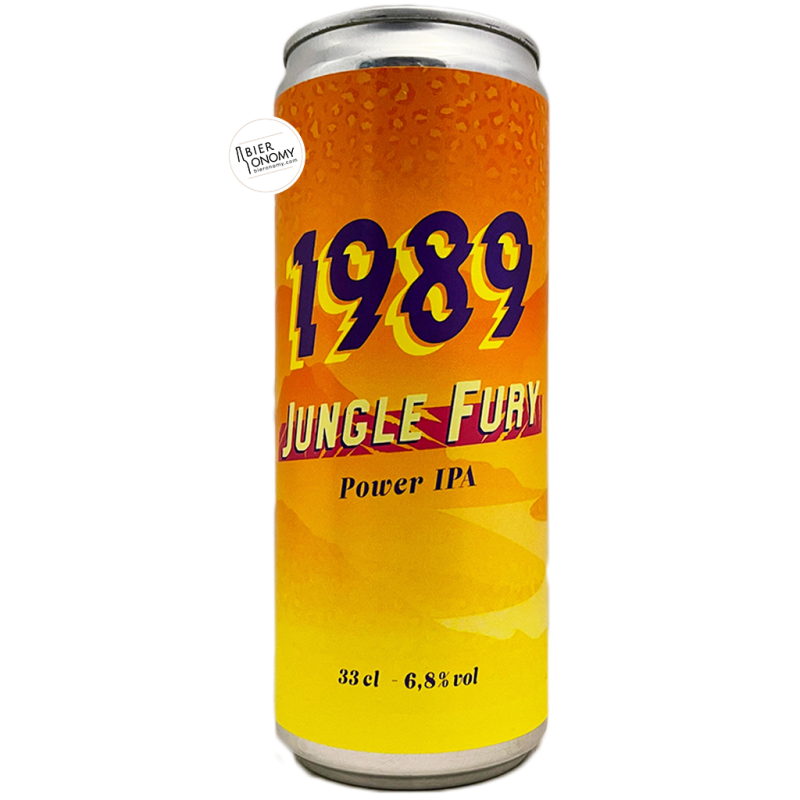 Bière Jungle Fury Power IPA 33 cl Brasserie 1989 Brewing