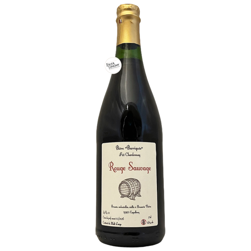 Bière Rouge Sauvage Barriquée Chardonnay 75 cl Brasserie Thiriez