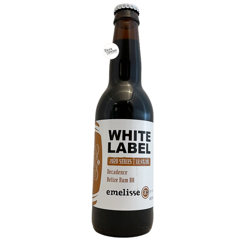 Bière White Label Decadence Belize Rum BA 2020 33 cl Brasserie Emelisse