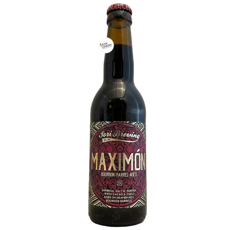 Bière Maximón Bourbon BA Special Imperial Baltic Porter 33 cl Brasserie Sori