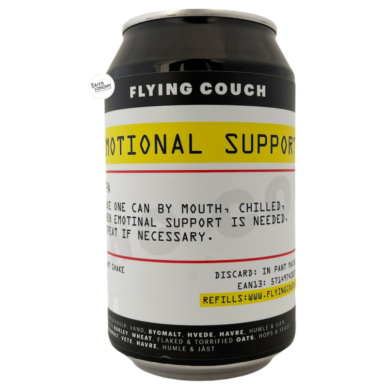 Bière Emotional Support NEIPA 33 cl Brasserie Flying Couch Brewing