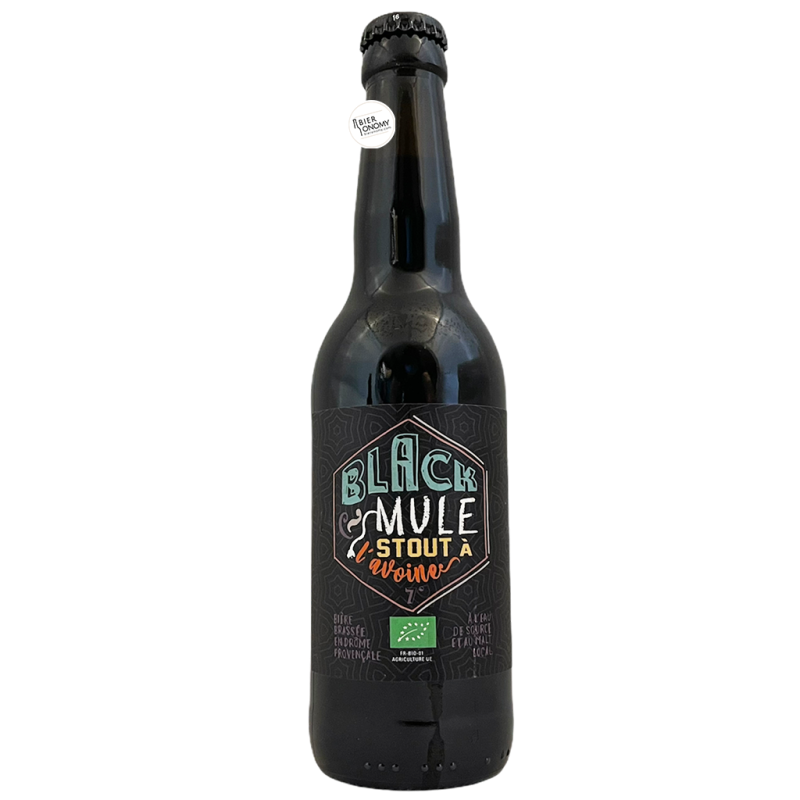 Bière Black Mule Stout à l'avoine 33 cl Brasserie La Vieille Mule