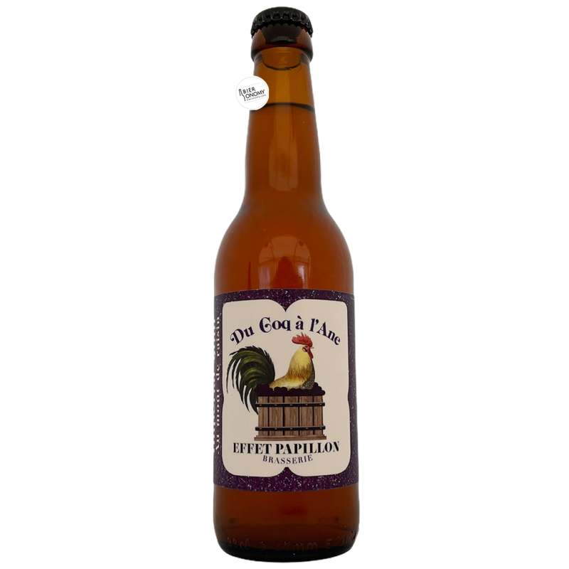 Bière Du Coq à L'Ane Imperial Sour moût de raisin vendanges 2020 33 cl Brasserie Effet Papillon