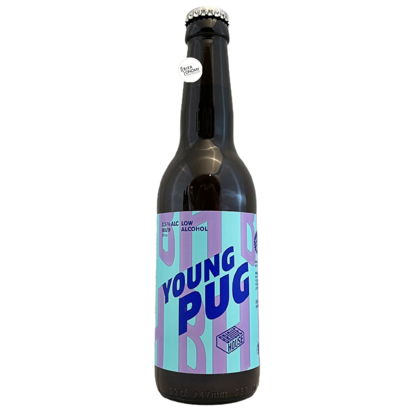 Bière YOUNG PUG Sans Alcool 33 cl Brasserie Brique House