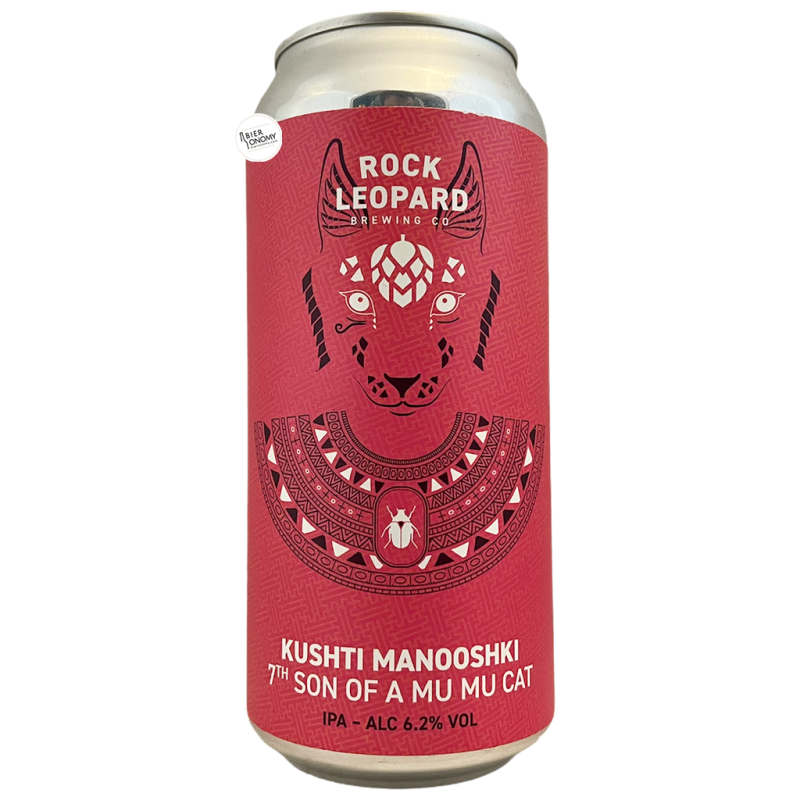 Bière Kushti Manooshki 7th Son Of A Mu Mu Cat IPA 44 cl Brasserie Rock Leopard