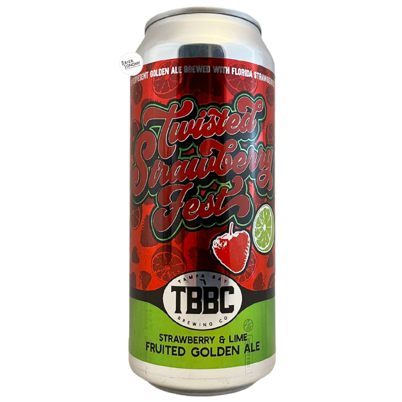 Bière Twisted Strawberry Fest Fruited Golden Ale 47,3 cl Brasserie Tampa Bay