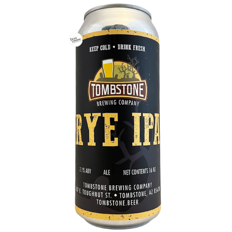 Bière Rye IPA 47,3 cl Brasserie Tombstone