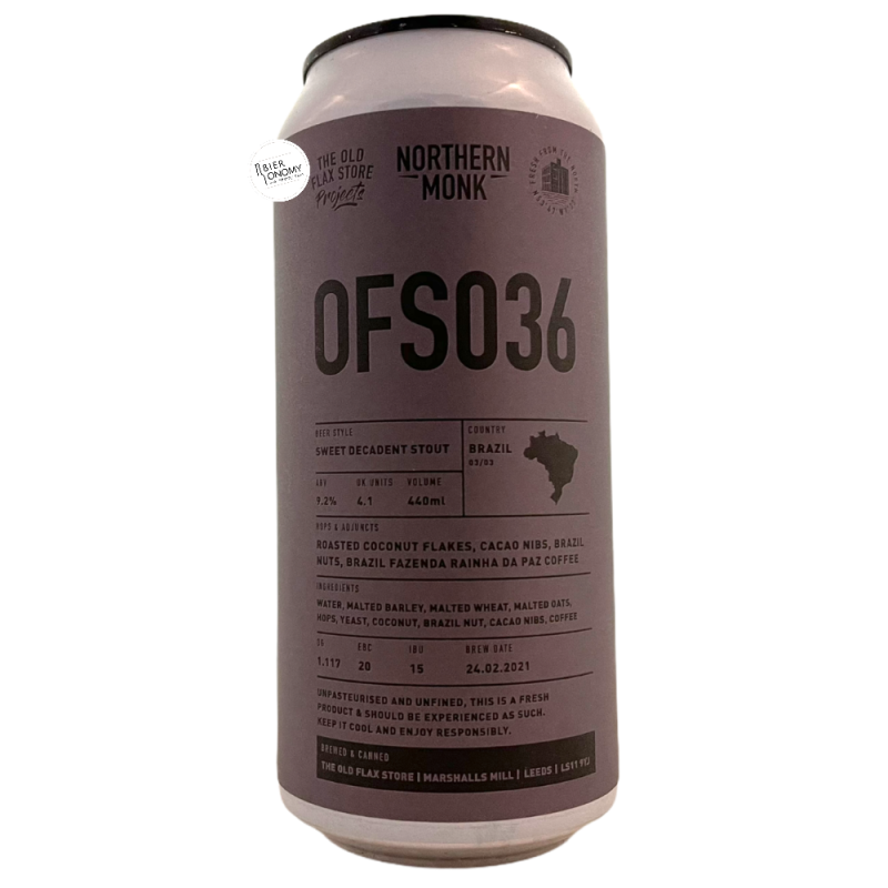 Bière OFS036 SWEET DECADENT STOUT 44 cl Brasserie Northern Monk