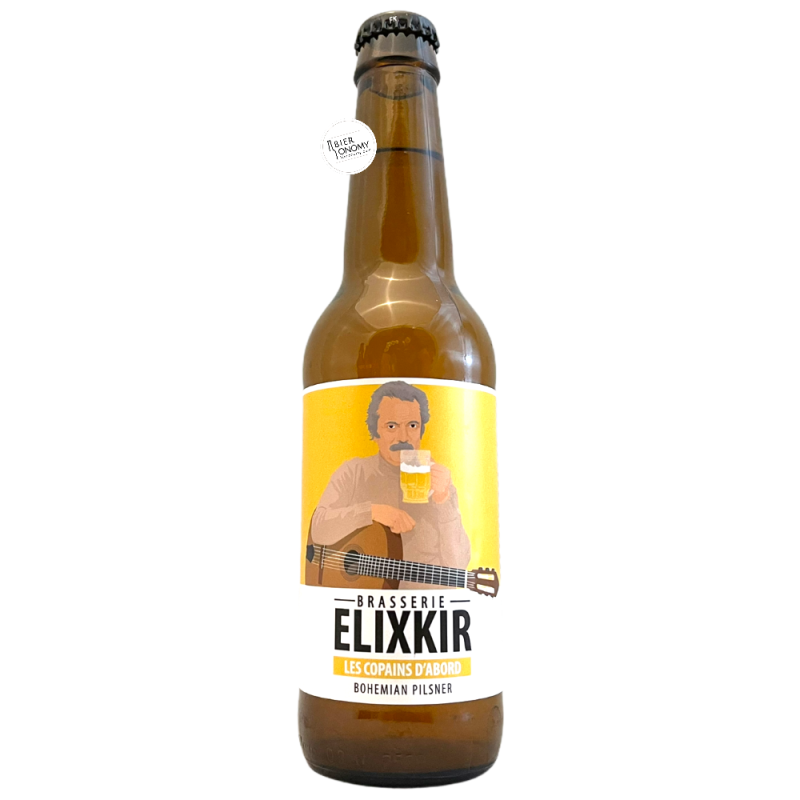 Bière Les copains d'abord Bohemian Pilsner 33 cl Brasserie Elixkir