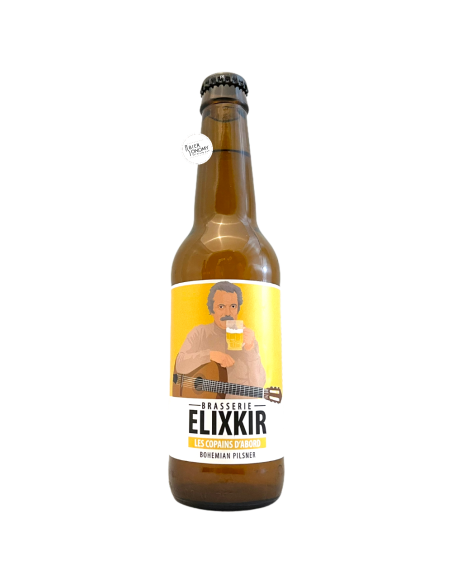 Bière Les copains d'abord Bohemian Pilsner 33 cl Brasserie Elixkir