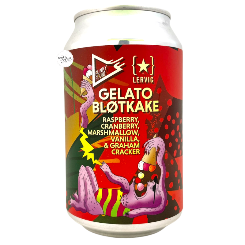 Bière Gelato Blotkake Fruited Sour 33 cl Brasserie Funky Fluid x LERVIG