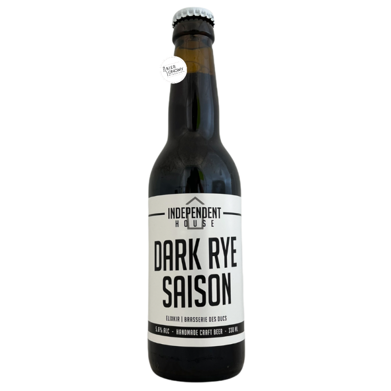 Bière Dark Rye Saison 33 cl Brasserie Independent House x Elixkir x Ducs