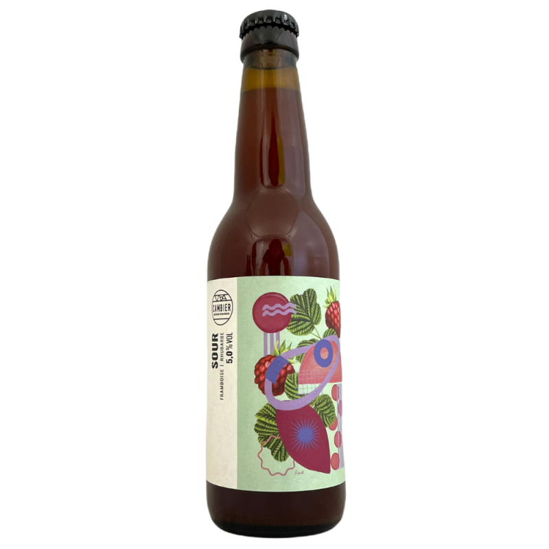 Bière Sour Framboise Rhubarbe 33 cl Brasserie Cambier