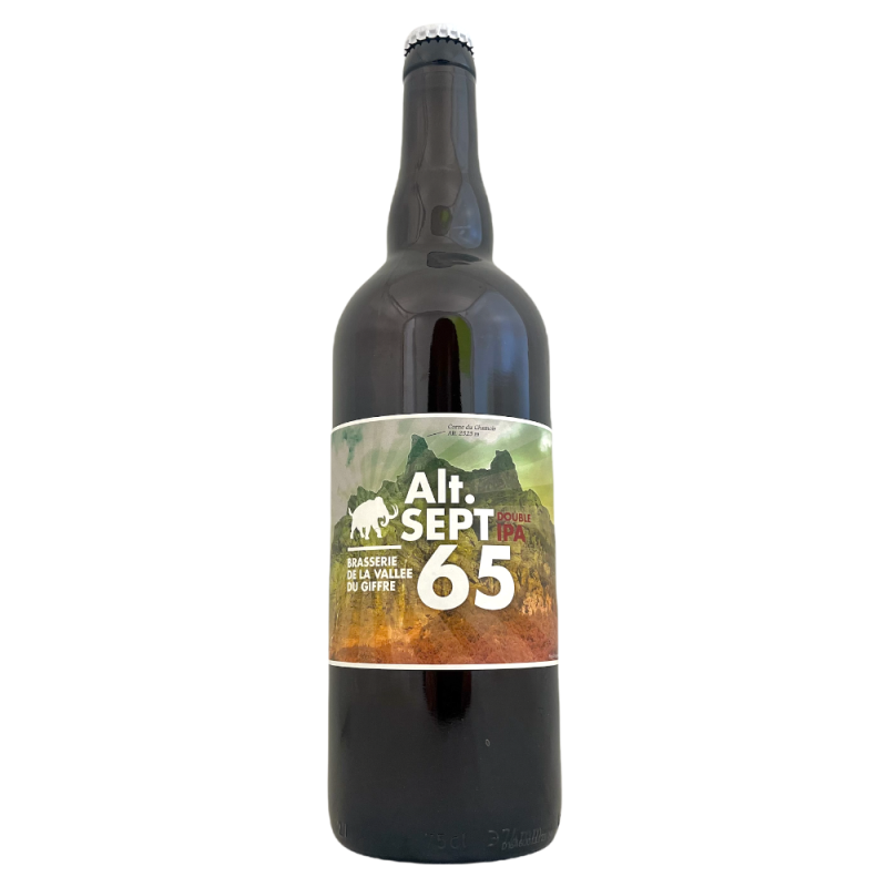 Bière Alt. Sept 65 Mosaic Cascade DIPA 75 cl Brasserie de la Vallée du Giffre