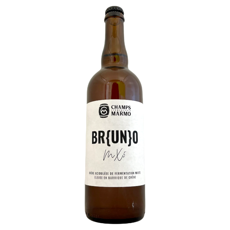 Bière Bruno MX5 Sour Barriquée 75 cl Fermenterie des Champs Marmo