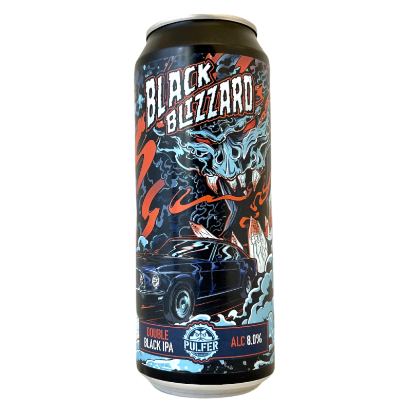 Bière Black Blizzard Double Black IPA 50 cl Brasserie Pulfer