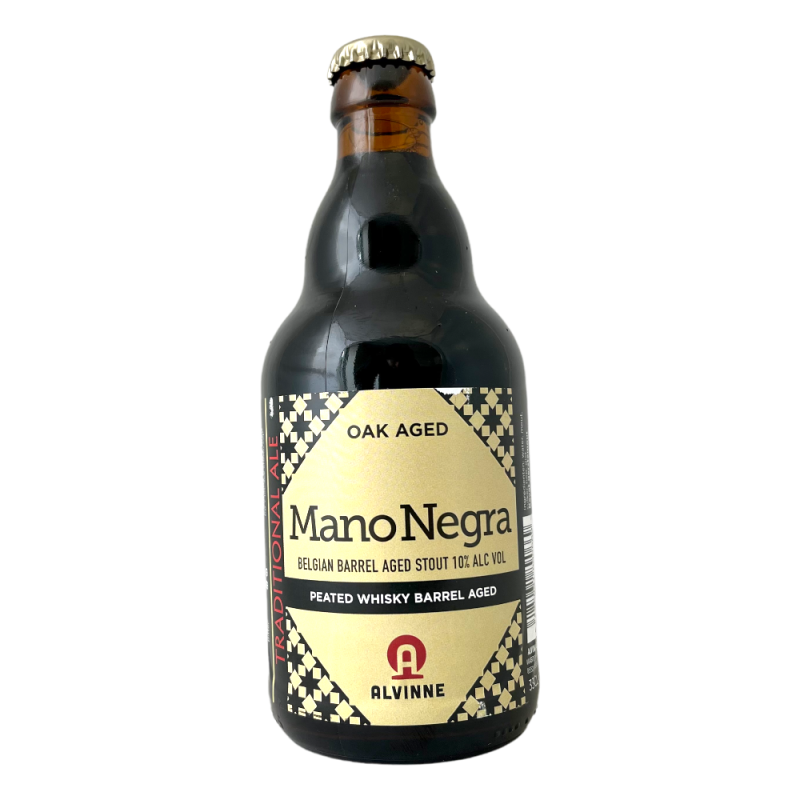 Bière Mano Negra Peated Whisky BA Stout 33 cl Brasserie Alvinne