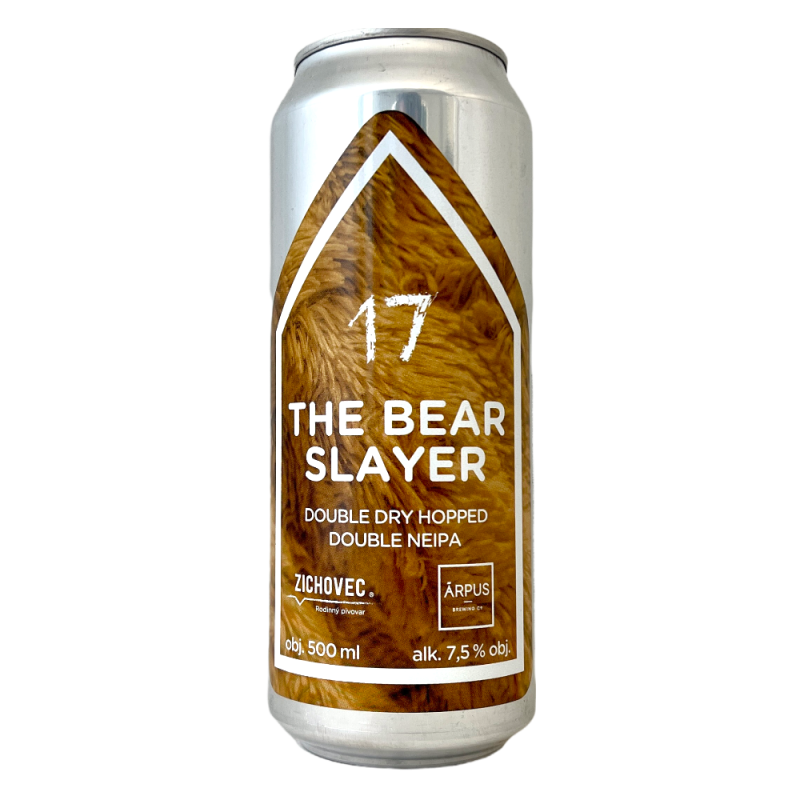 Bière The Bear Slayer 17 DDH Double NEIPA 17 50 cl Brasserie Zichovec Arpus