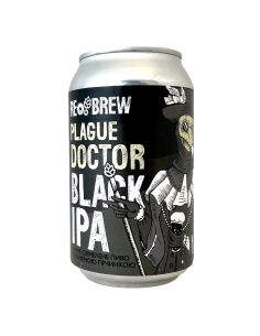 Bière Plague Doctor Black IPA 33 cl Brasserie Rebrew