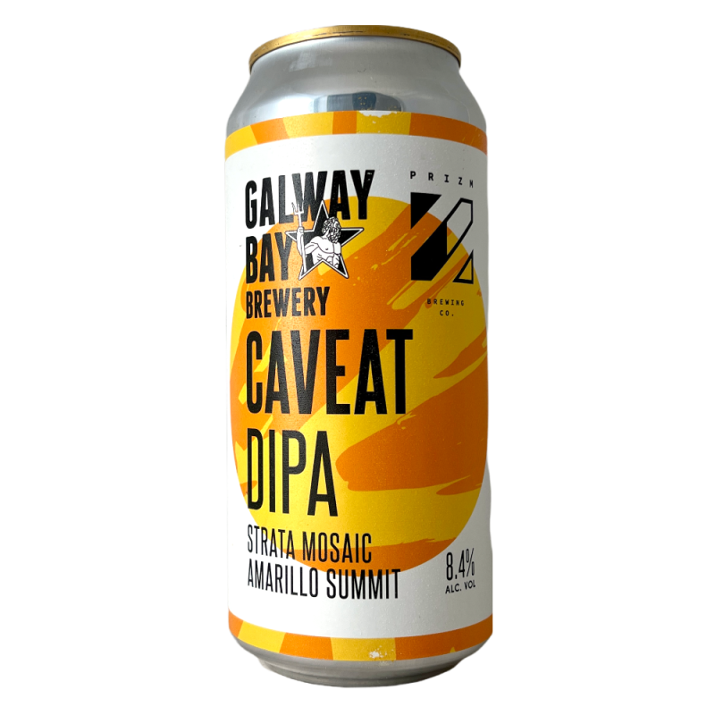 Bière Caveat NE DIPA 44 cl Brasserie Galway Bay Brewery Prizm Brewing