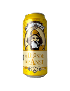 Bière La Blonde de L'Anse Golden Ale 47,3 cl Microbrasserie Pit Caribou