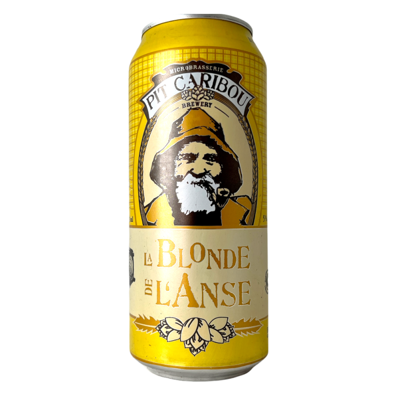 Bière La Blonde de L'Anse Golden Ale 47,3 cl Microbrasserie Pit Caribou