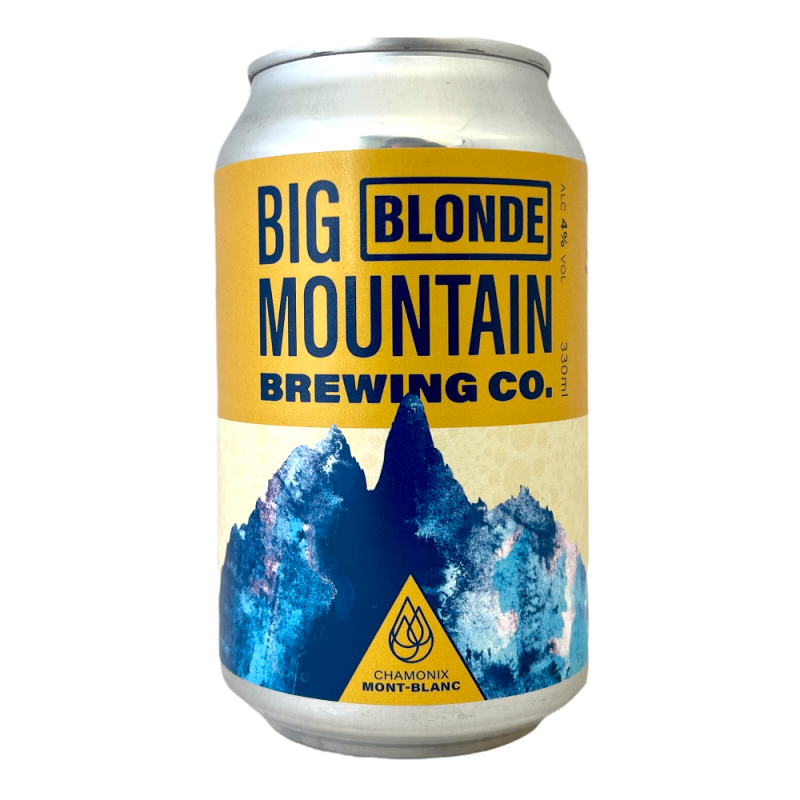 Bière Blonde Canette 33 cl Brasserie Big Mountain Brewing Company