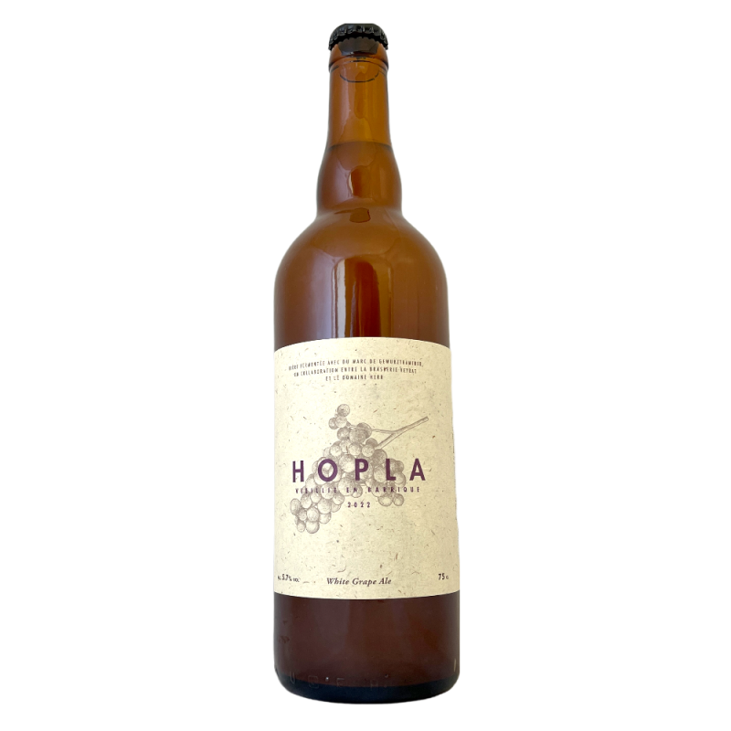 Bière Hopla 2022 Vieillie en barrique 75 cl Brasserie Veyrat