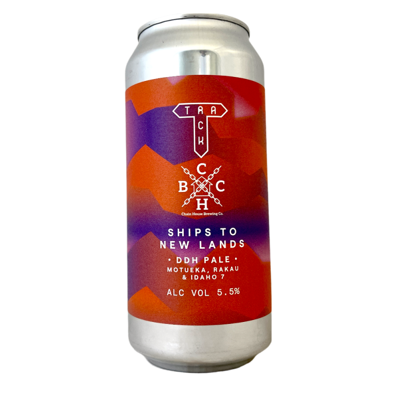 Bière Ships To New Lands DDH NE Pale 44 cl Brasserie Track Brewing Chain House