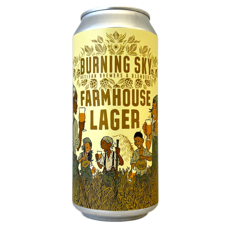 Bière Farmhouse Lager 44 cl Brasserie Burning Sky Brewery