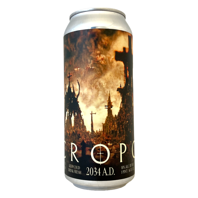 Bière Necropolis 2034 A.D. Ghost 1234 Hazy TIPA 47,3 cl Brasserie Adroit Theory
