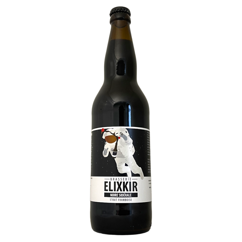 Brasserie Elixkir Bière Noire Sidérale Stout Framboise 66 cl