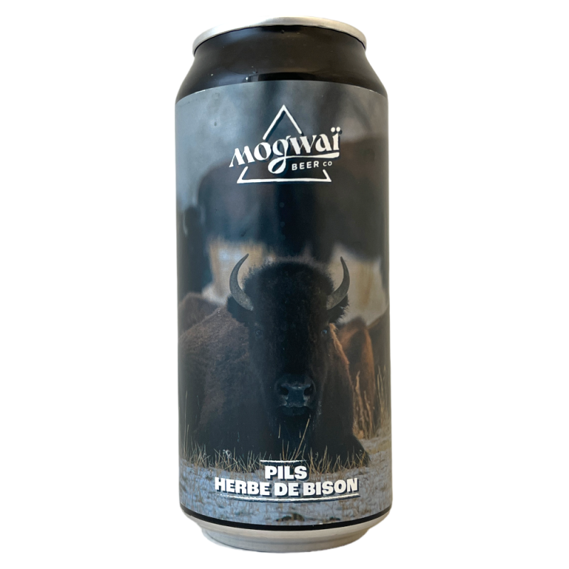 Brasserie Mogwaï Beer Company Bière Buffalo Pils Herbe de Bison 44 cl