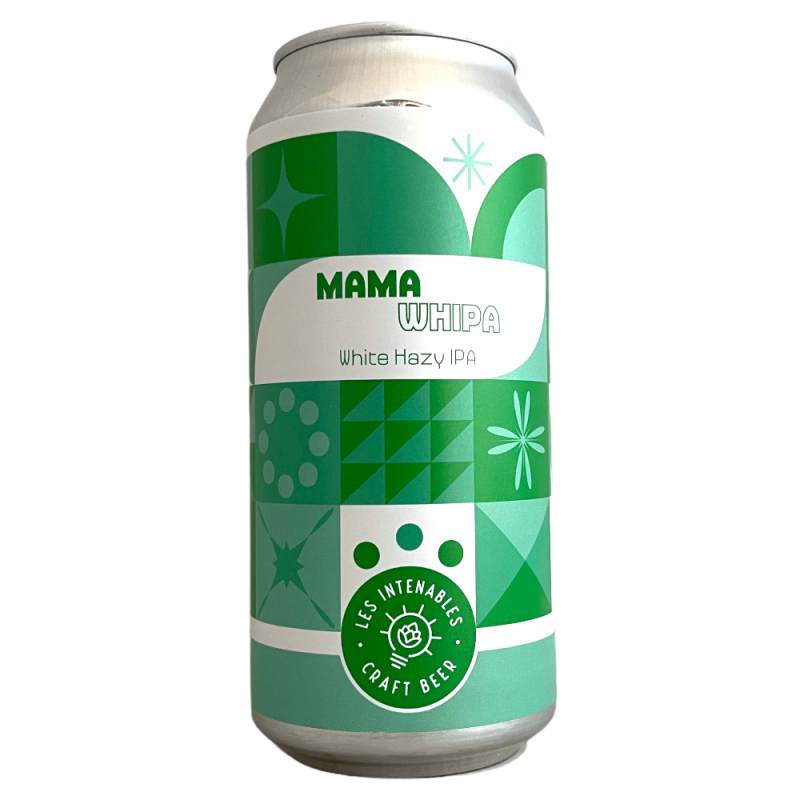 Brasserie Les Intenables Craft Beer Bière Mama Whipa White Hazy IPA 44 cl